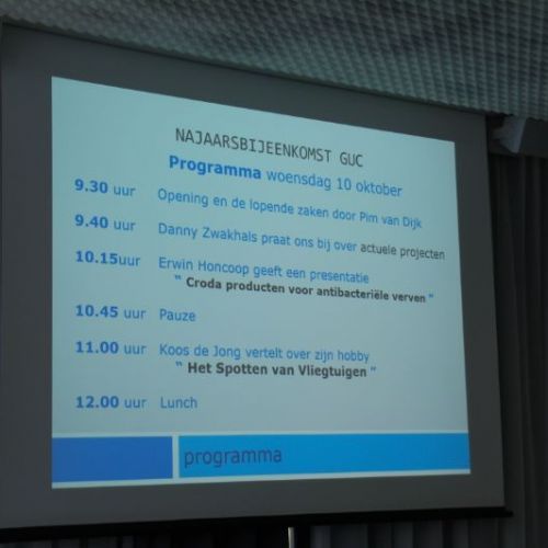 Najaar bijeenkomst GUC 2018